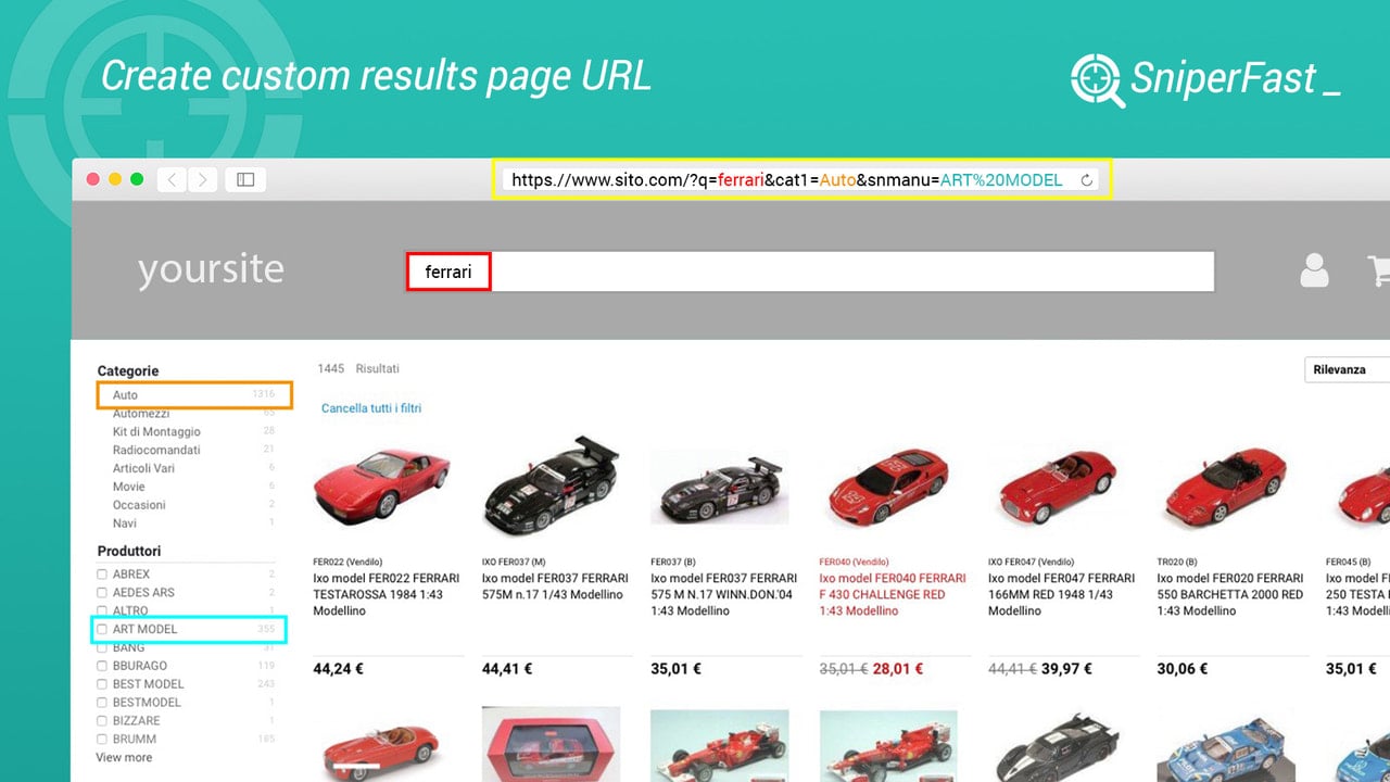 Fast search results for your customers