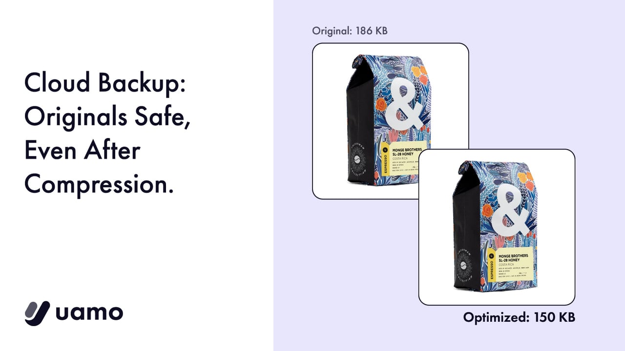 Cloud Backup: Originals Safe, Even After Compression.