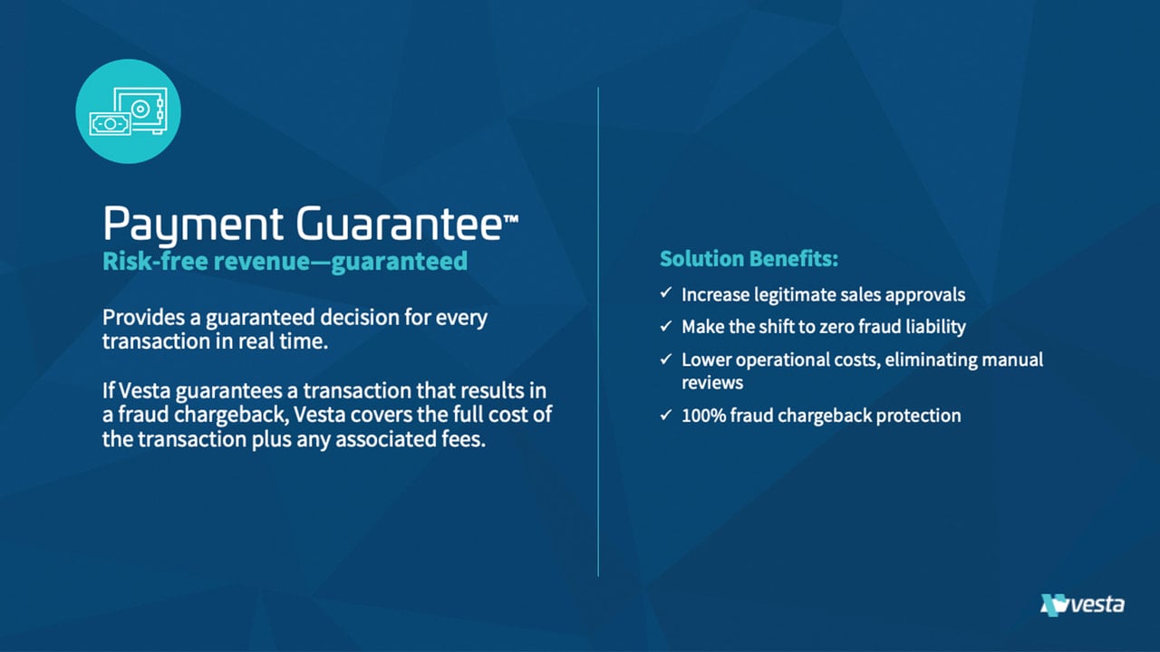 Payment Guarantee benefits.