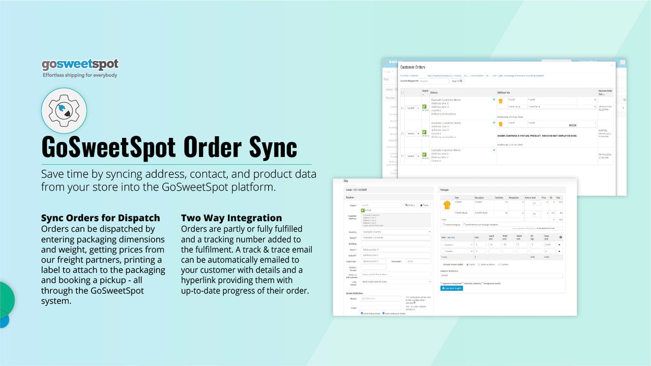 GoSweetSpot Order Sync