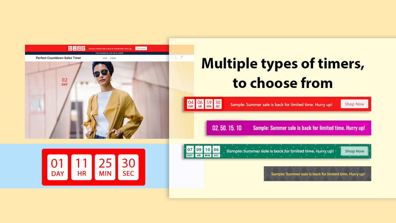Perfect Countdown Sales Timer : Featured Image : Feature List