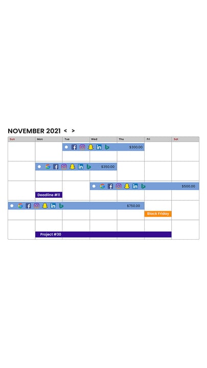 Plan and manage campaigns easily in the DNA Strategy Calendar
