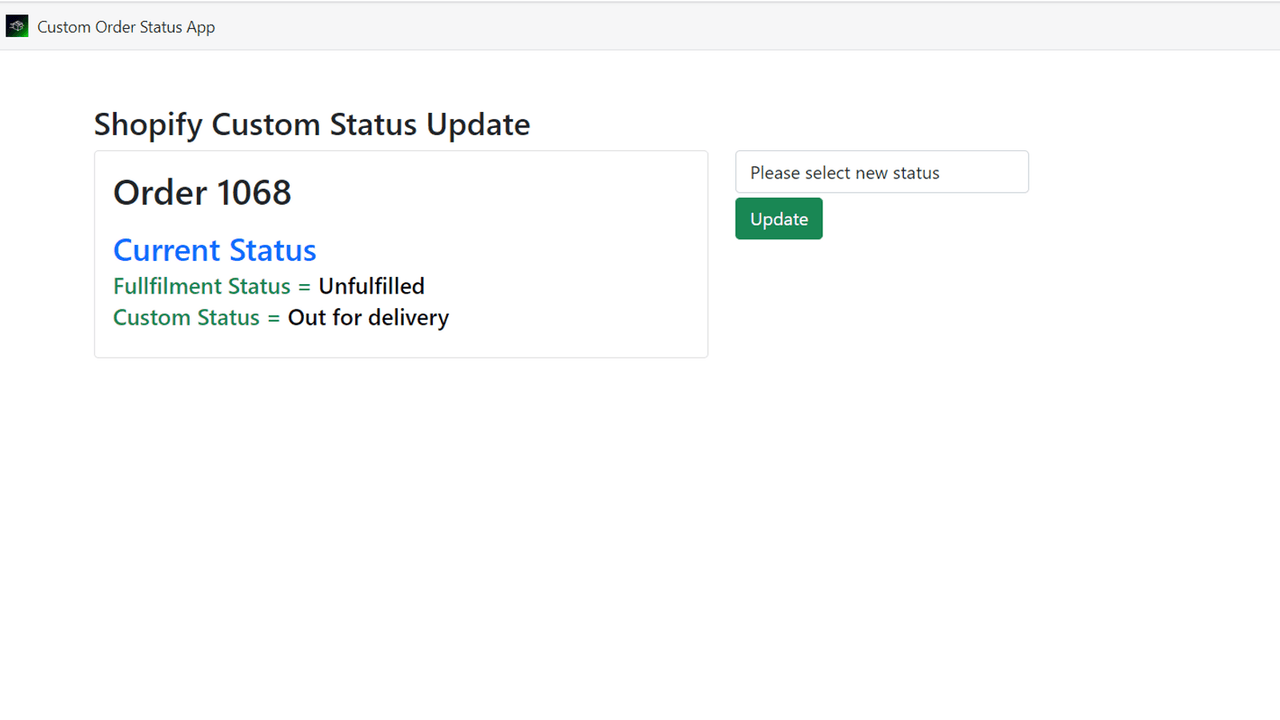 Set Order Status