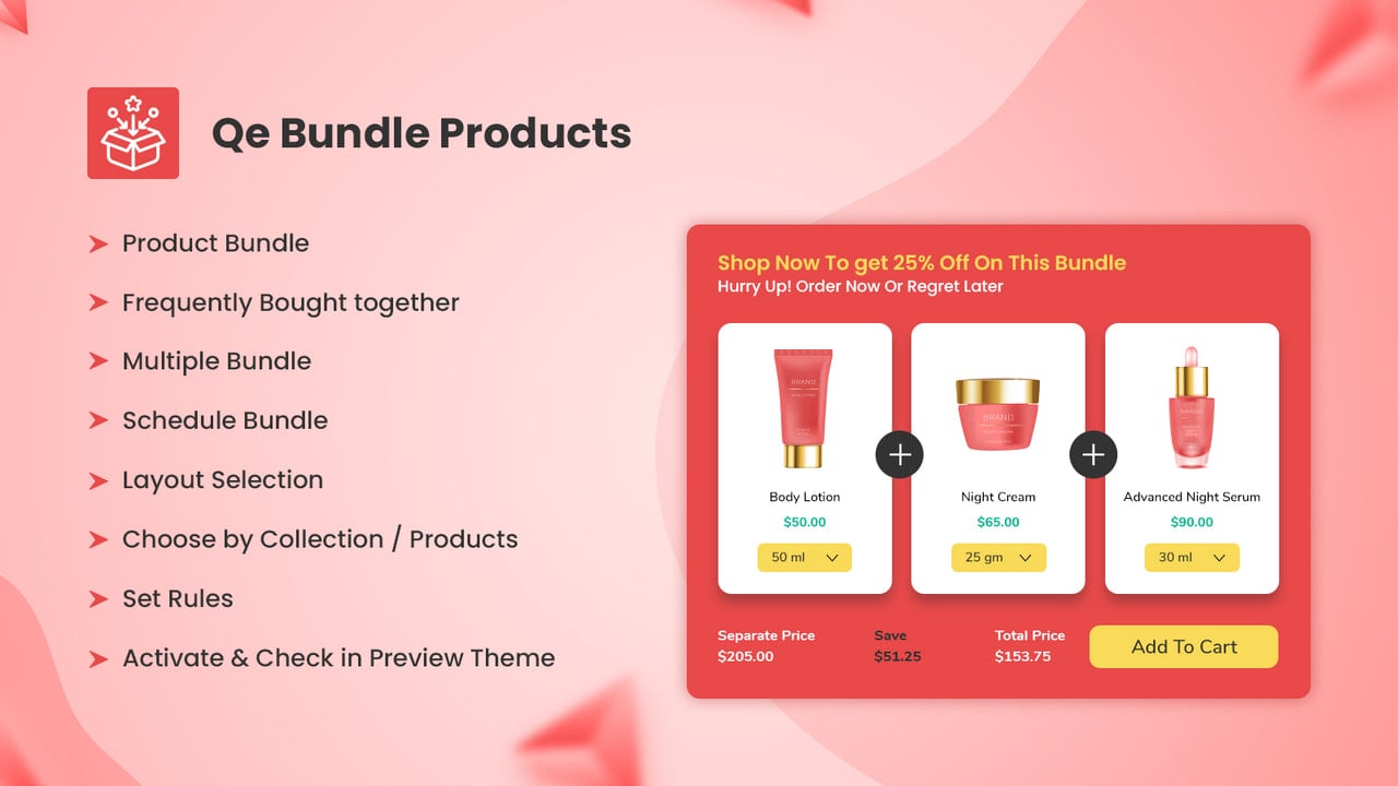 Product Bundle Feature