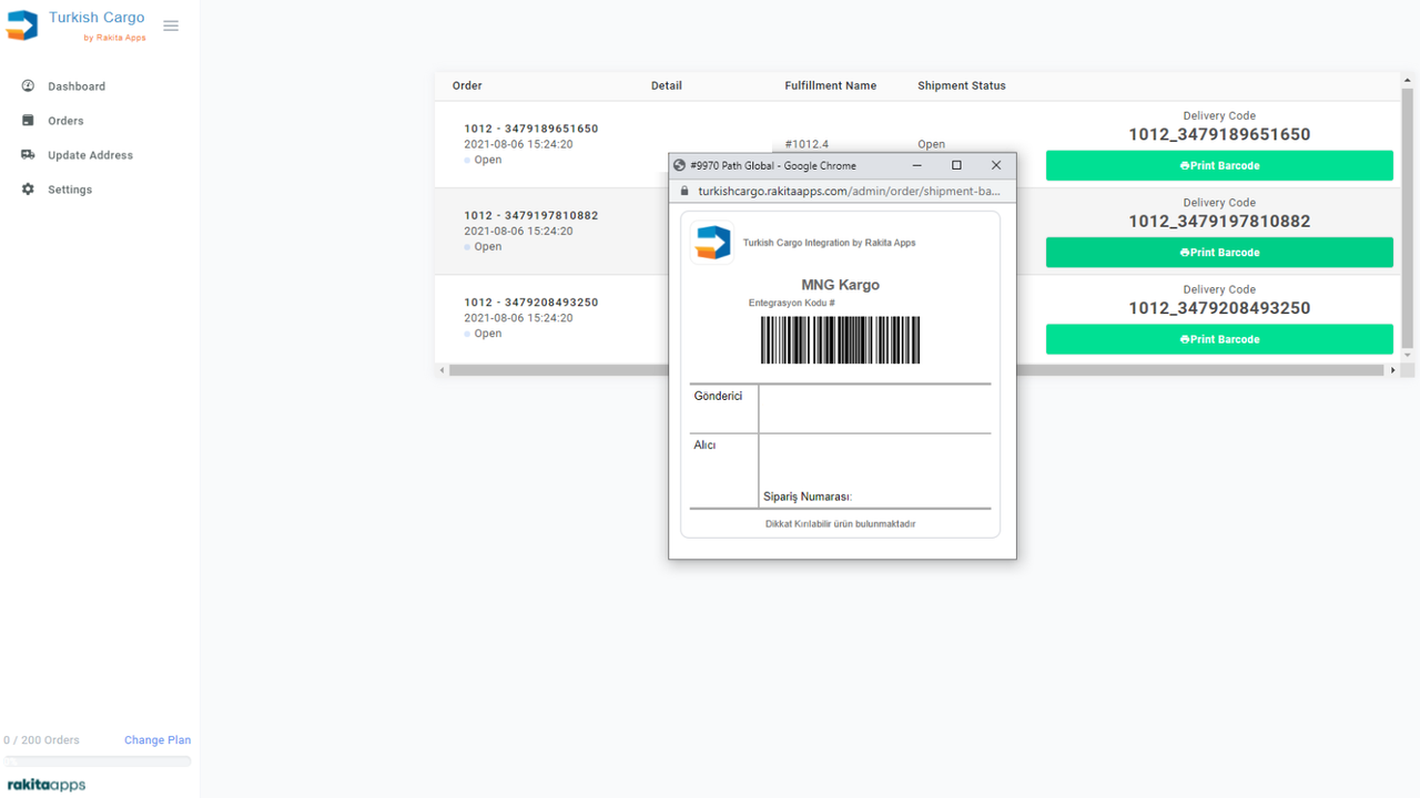 Print Barcode