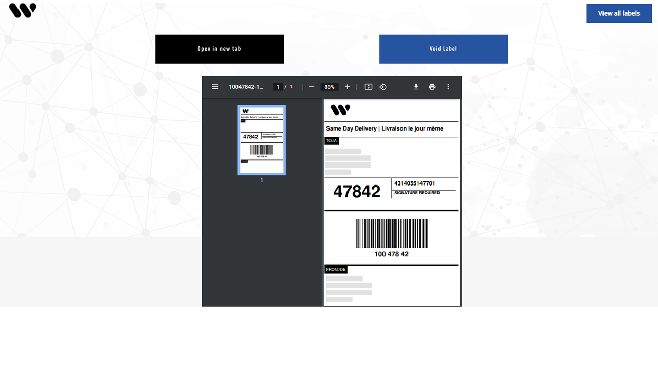 Manage Weels Labels