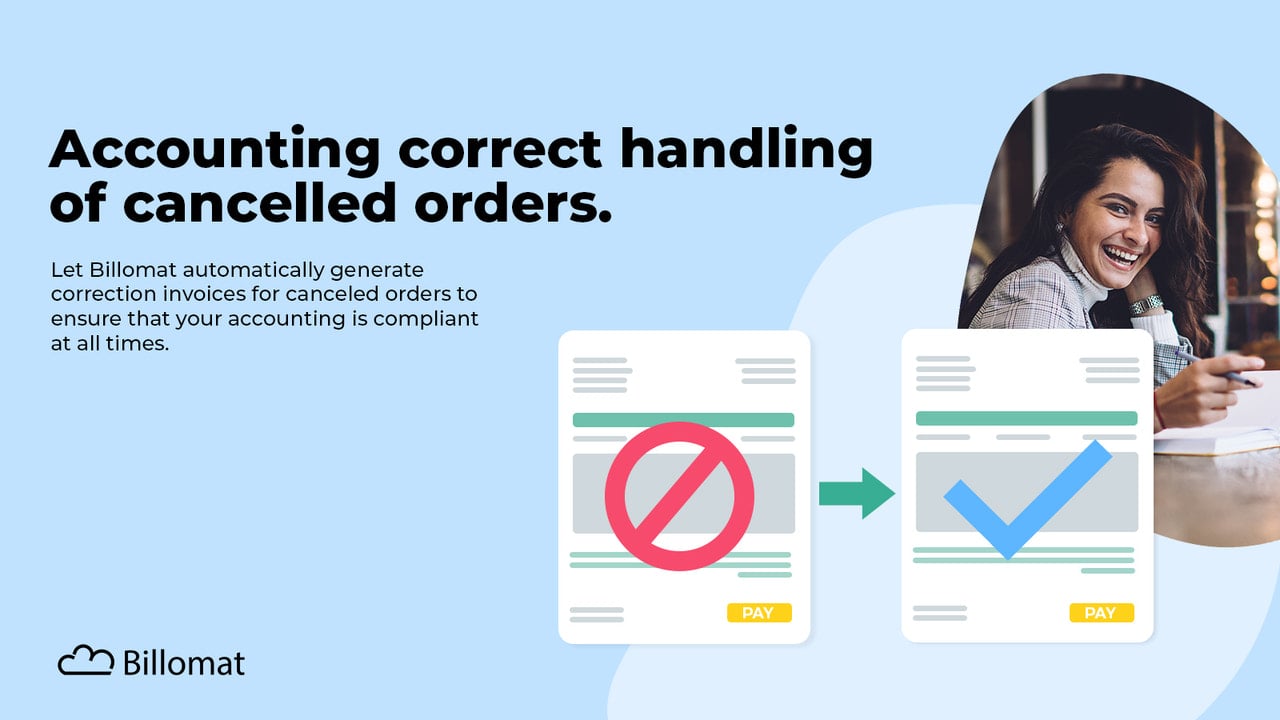 Correct processing of cancelled orders