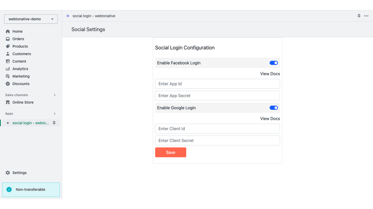 Customize social login Button