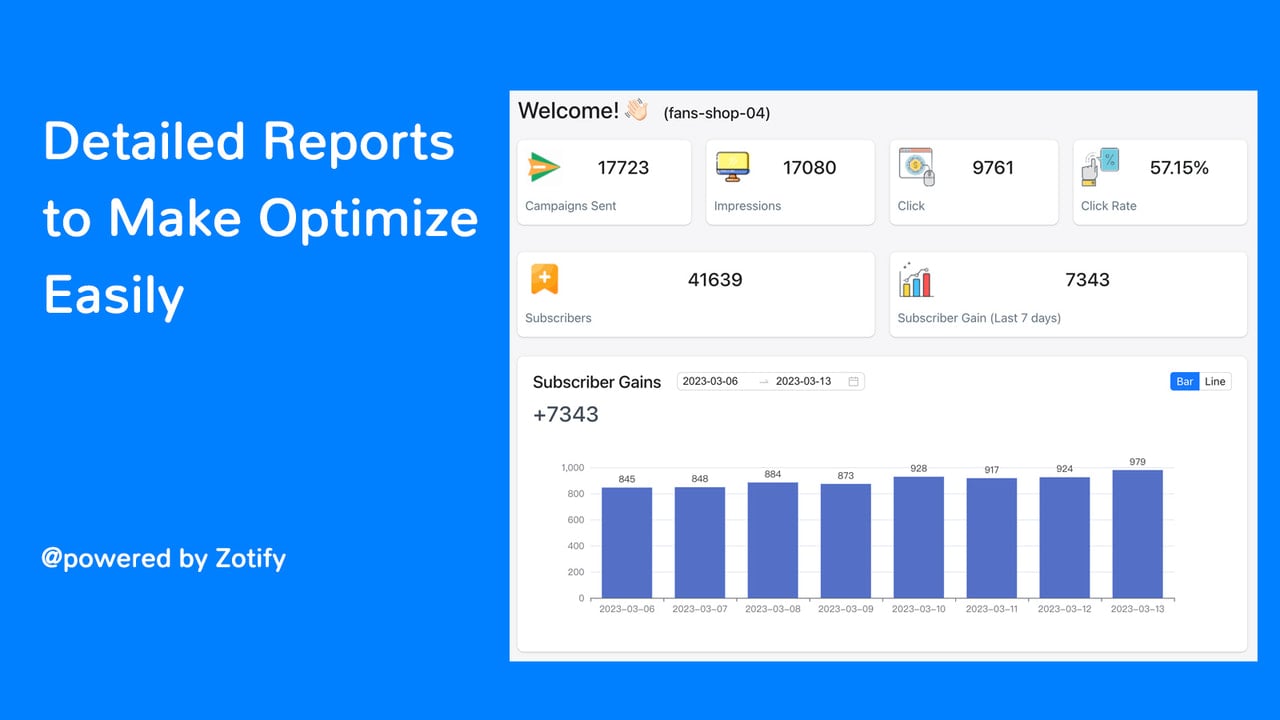 Track the performance of your web push marketing