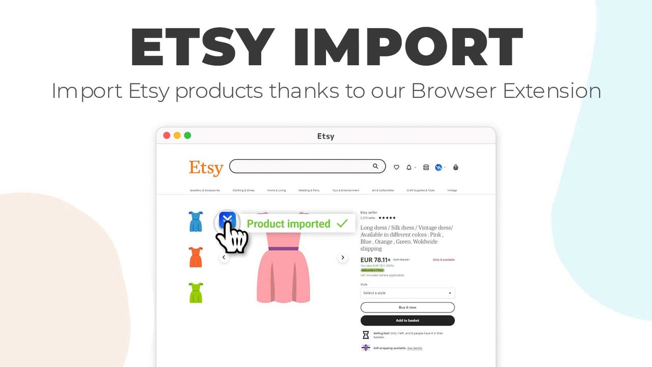 Import Etsy Products to Shopify