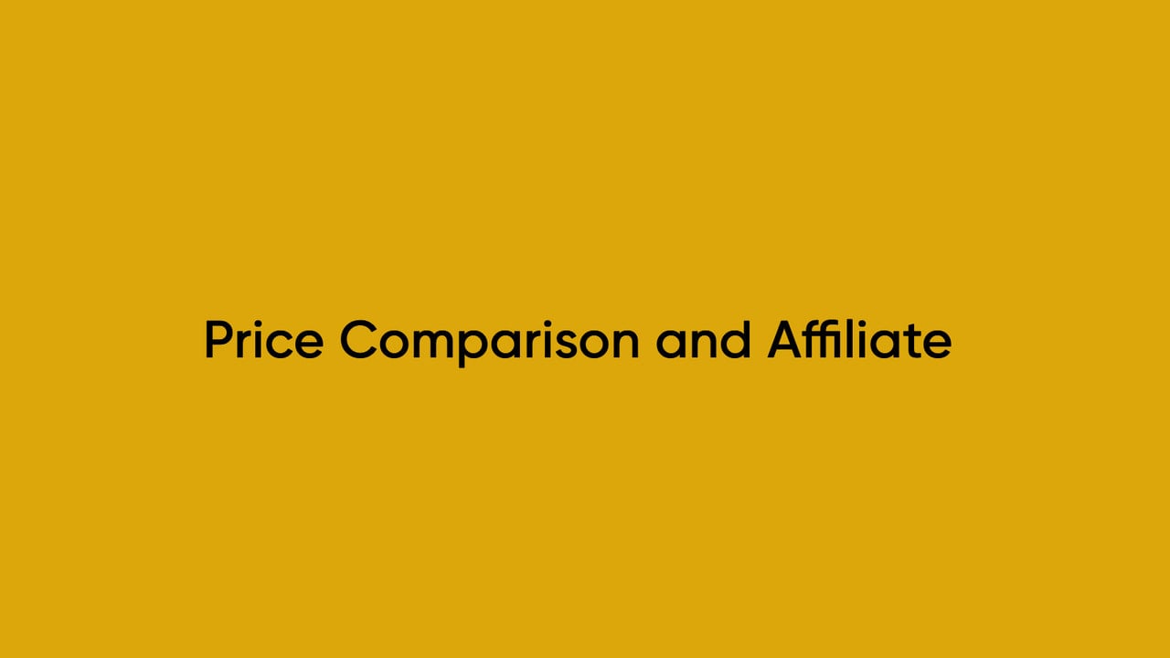 Price Comparison and Affiliate