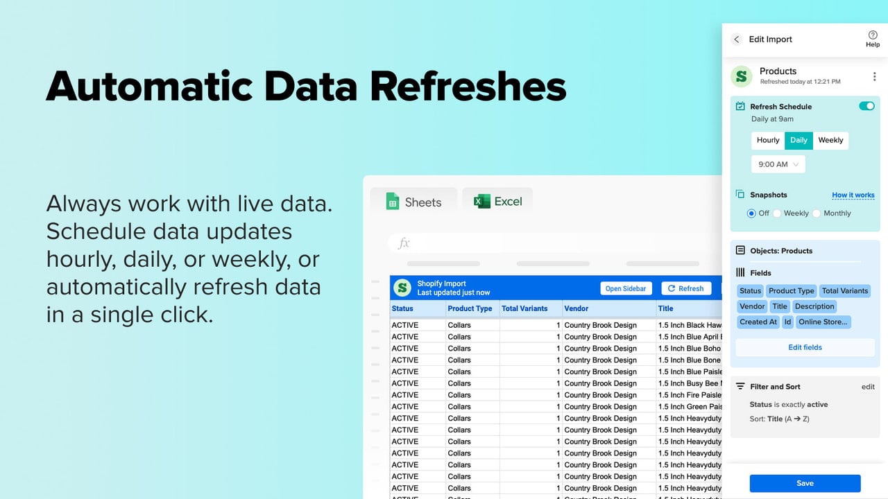 Automatic Data Refreshes