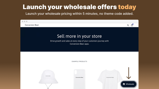 shopify wholesale app, wholesale, wholesale pricing