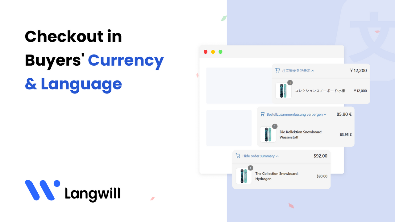 Checkout in local currency