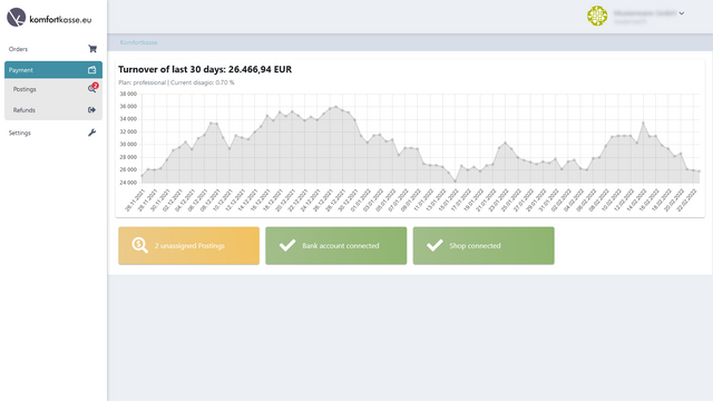 Komfortkasse offline payments