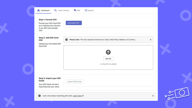 Selling Point Gift Card Migration Dashboard