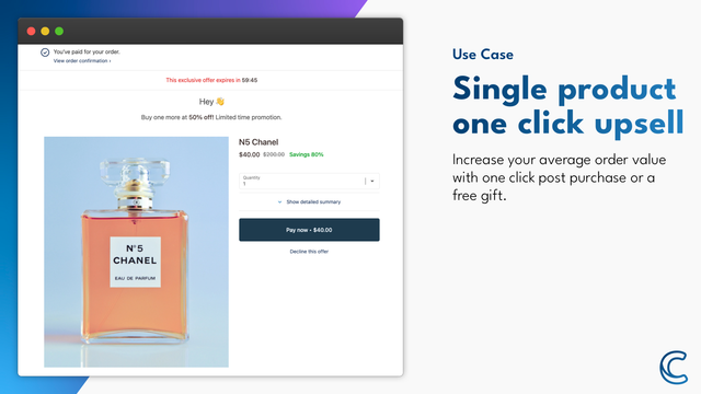 Post Checkout Upsells & Promos