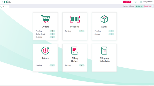 Client Dashboard Home