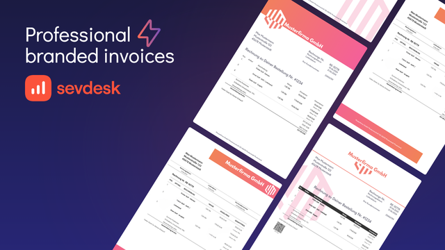 professional Invoice Layout - sevdesk