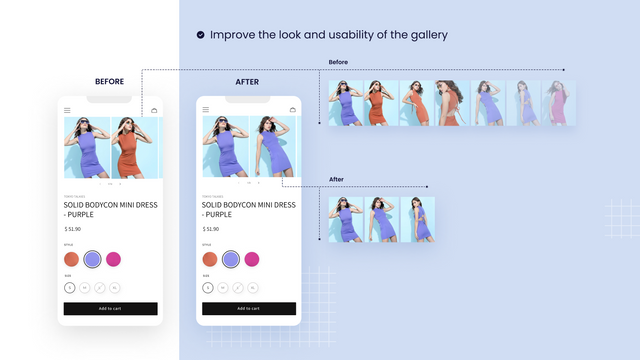 Shopify show multiple variant image, group variant images