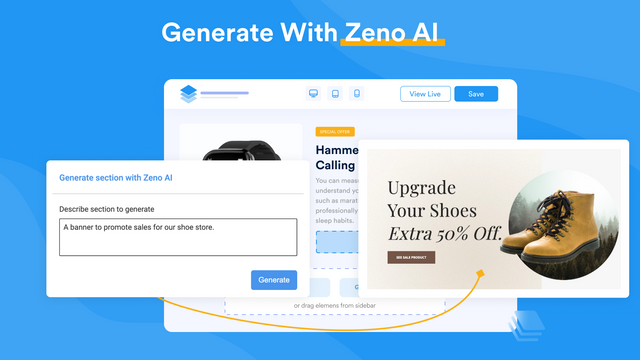 Zeno AI Landing Page Builder