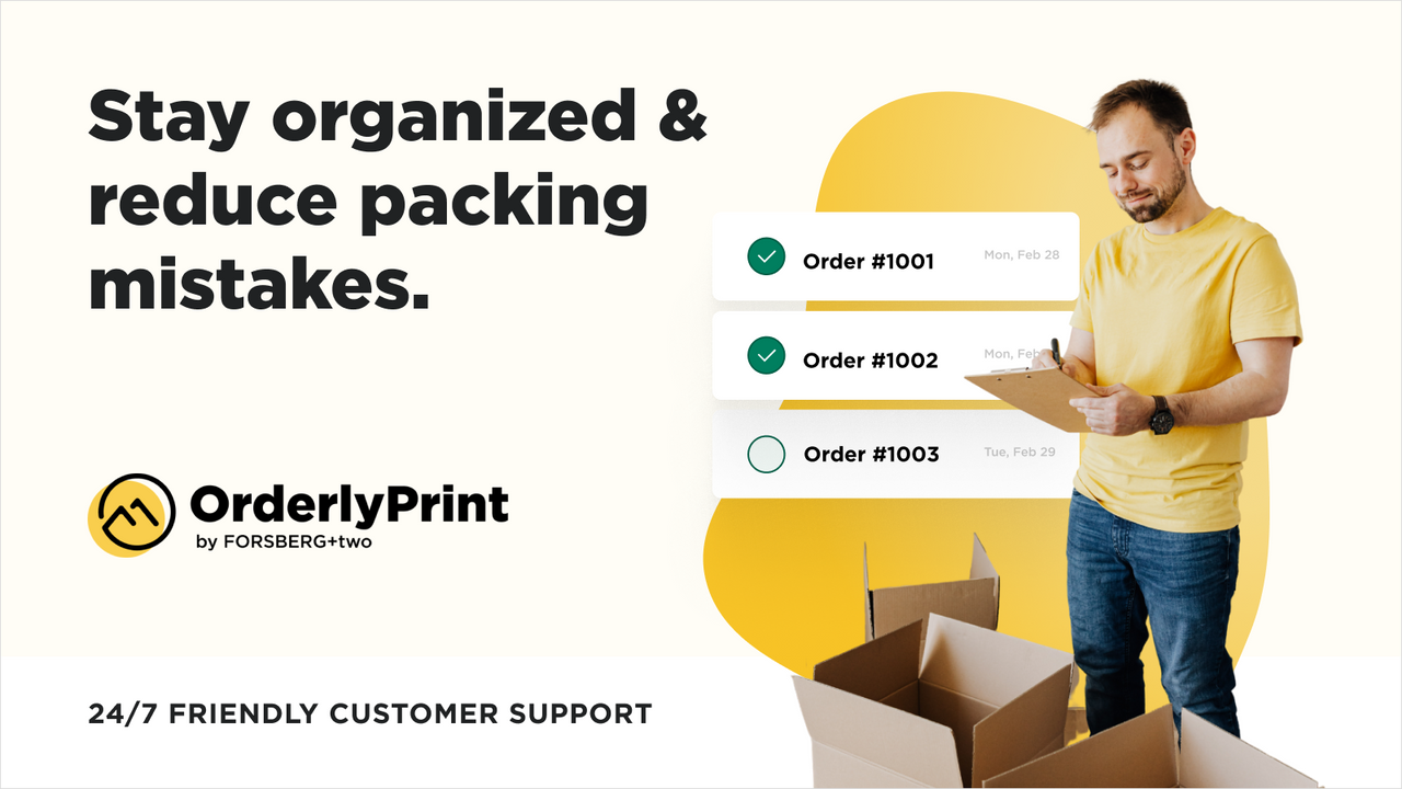 OrderlyPrint ‑ Pack & Invoice