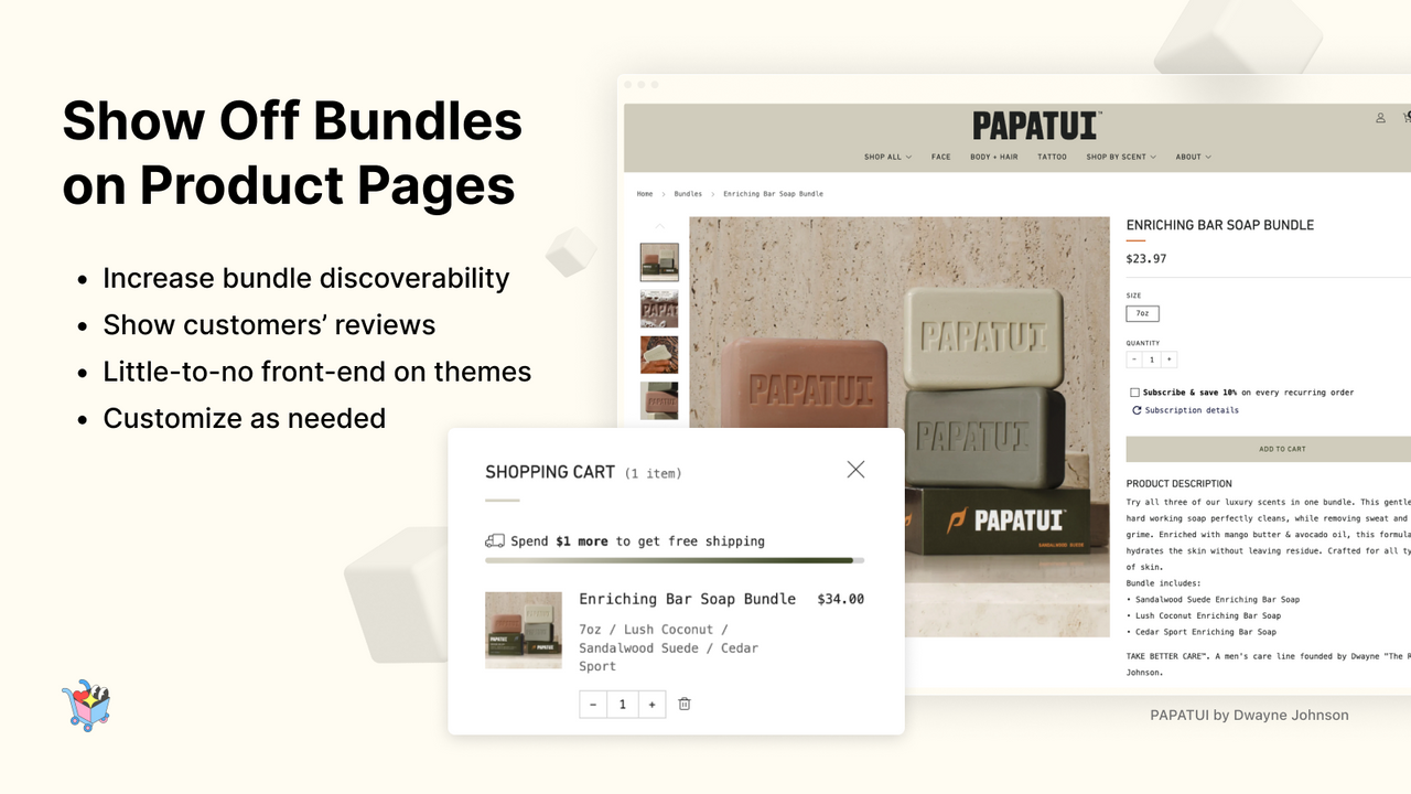 Show Off a Bundle on dedicated Product Pages