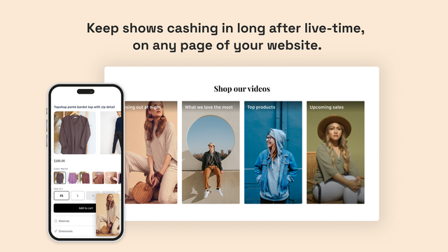 Showday Live & Shoppable Video