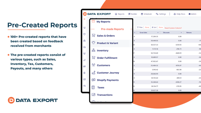 Data Export IO: Reports