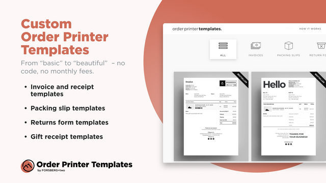 F+2: Order Printer Templates