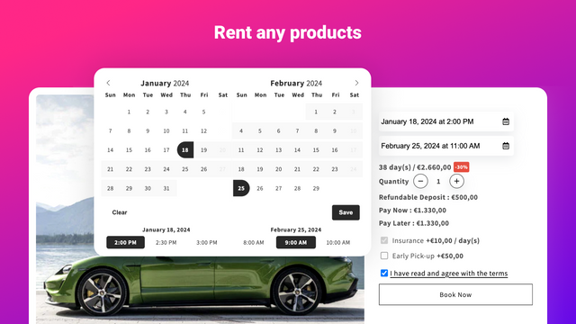 IzyRent: Rentals & Bookings