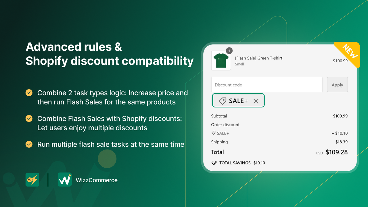 Set advanced rules and combine Shopify discounts