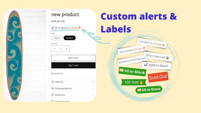 ST: Inventory & Sold Count pro