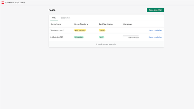 POS Module RKSV