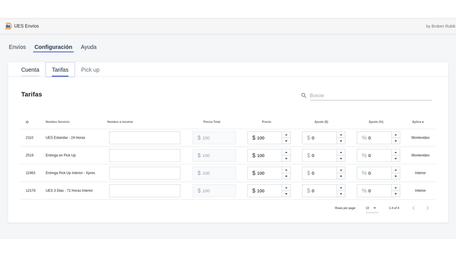 Configura las tarifas de tus envíos de forma personalizada