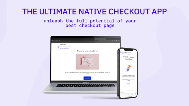 The best native post purchase checkout app for shopify