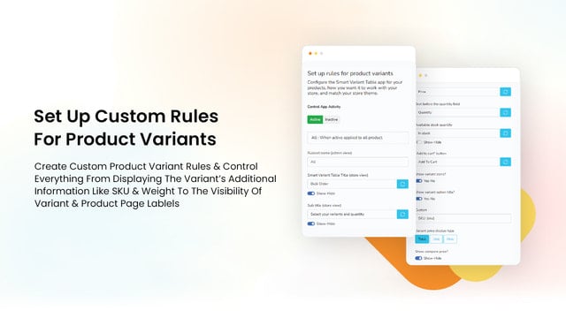 Smart Variant Table