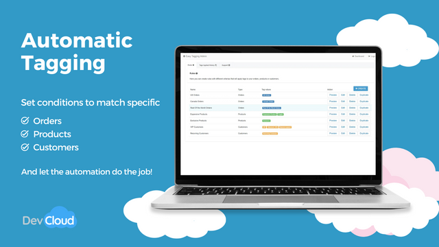 Easy Tagging by DevCloud