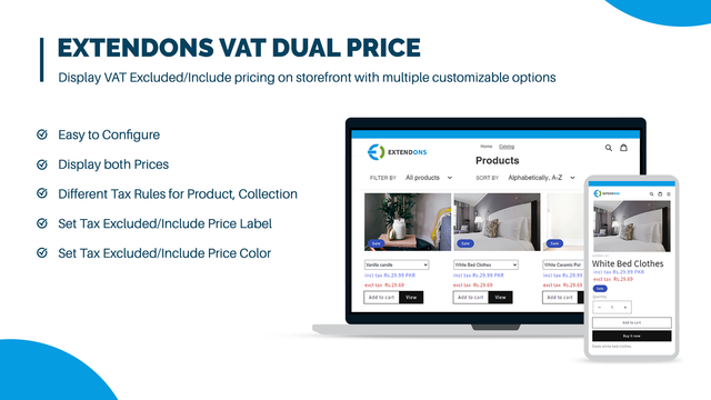 Extendons VAT Dual Pricing