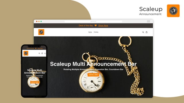 Scaleup Multi Announcement Bar