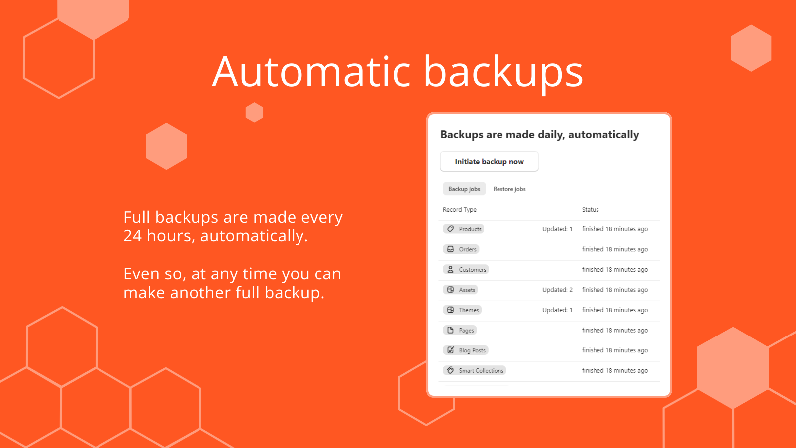 Daily automatic backups