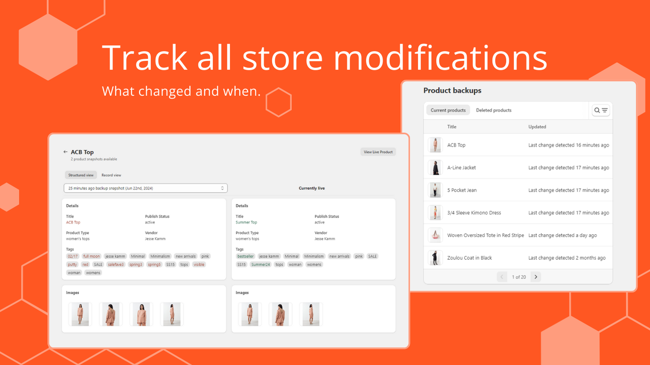Track all store modifications