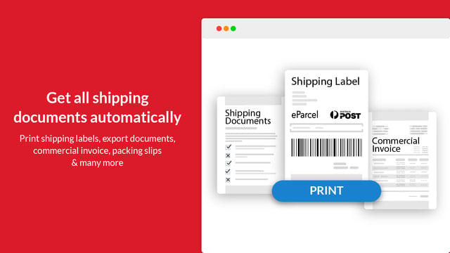 Print Shipping Documents in one click