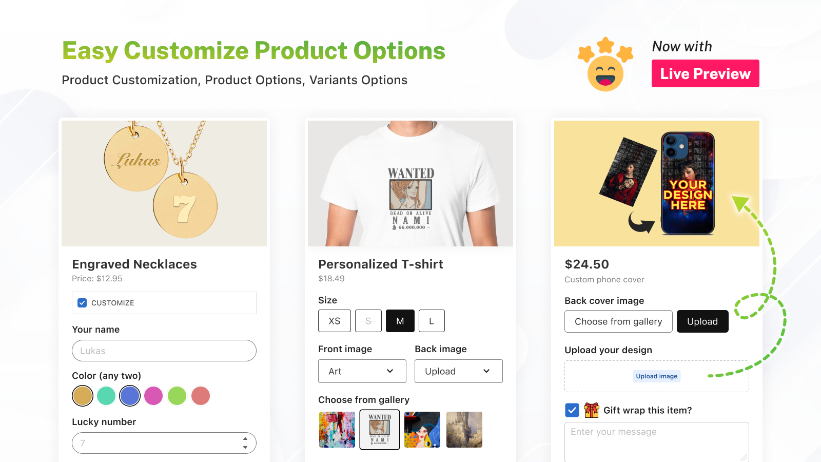 Eazy Product Options ‑ MT