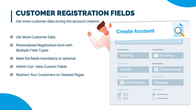 Extendons Registration Fields