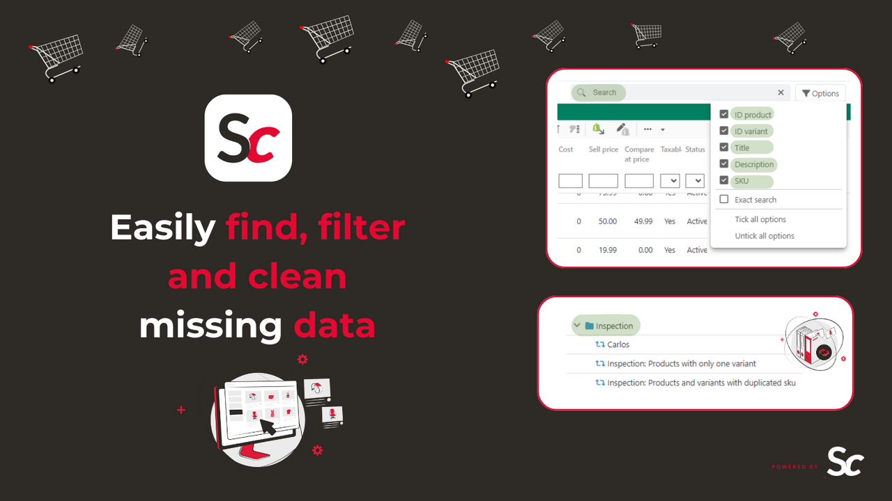 Easily find, filter and clean missing data