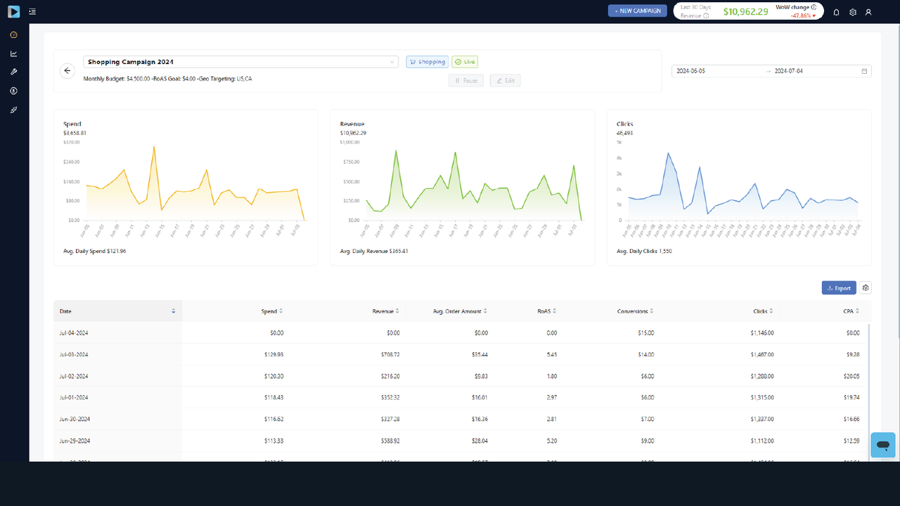 Daily Summary Report