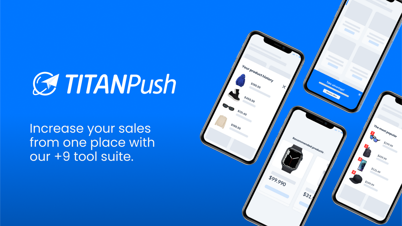TITANPush: Increase your sales