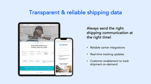 Transparent and reliable shipping data via carrier integrations