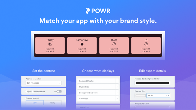 POWR: Live Weather Forecast